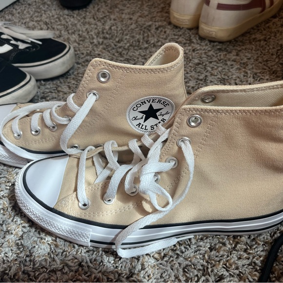 Converse Tan Canvas High-Tops - Picture 5 of 5